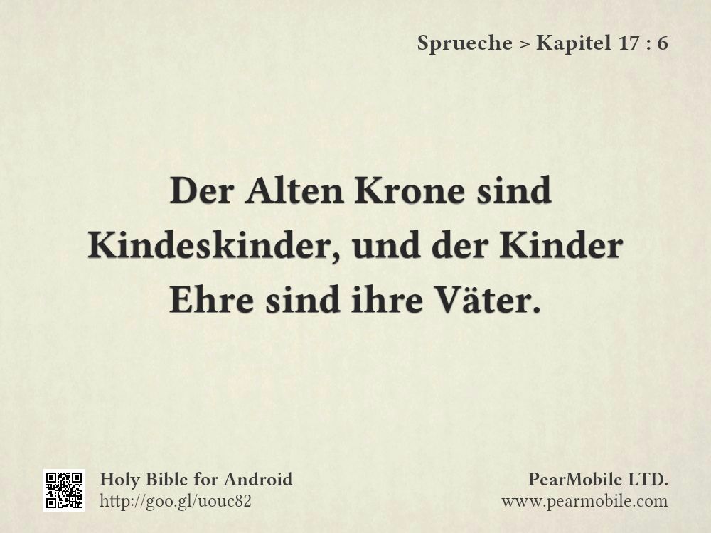Sprueche, Kapitel 17:6